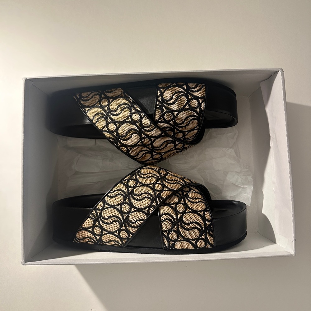 Women’s Designer Monogram Platform Slides - image 3